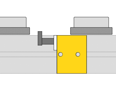 Animated demonstration of the Woerner C138 stopper module in motion