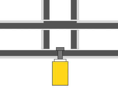 Animated demonstration of the Woerner ED-WL C145 stopper module in motion